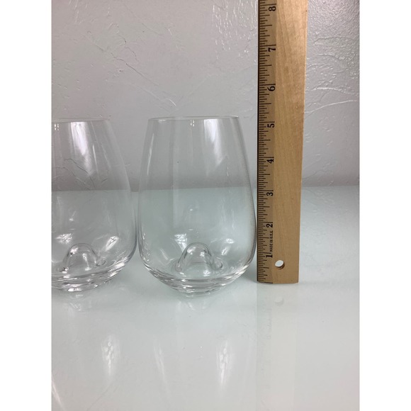 Rosenthal Crystal Signed Studio Line Stemless Wine glasses 22oz Pair EUC - Picture 2 of 8